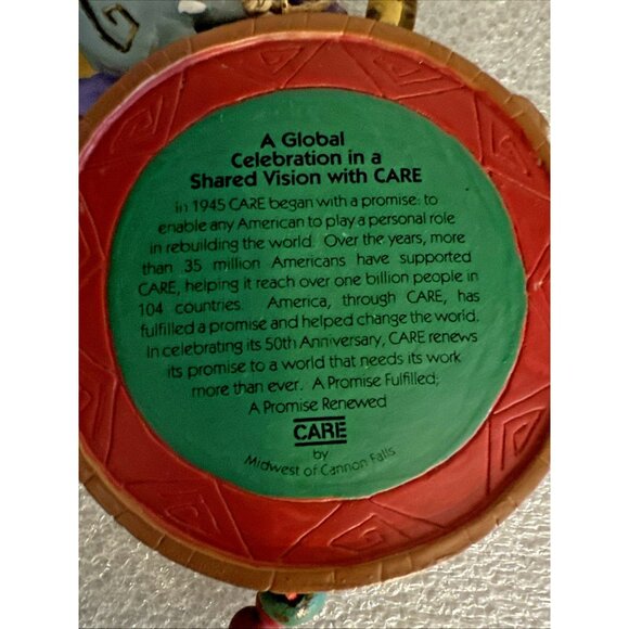 Midwest Cannon Falls CARE 1995 Christmas Ornament 50th Anniversary NEW WITH TAGS - Picture 6 of 6